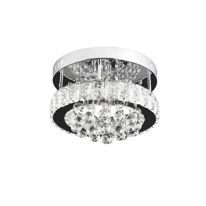LED ABEL LUST, 24W, studené/horké/neutrální světlo, chrom a krystal