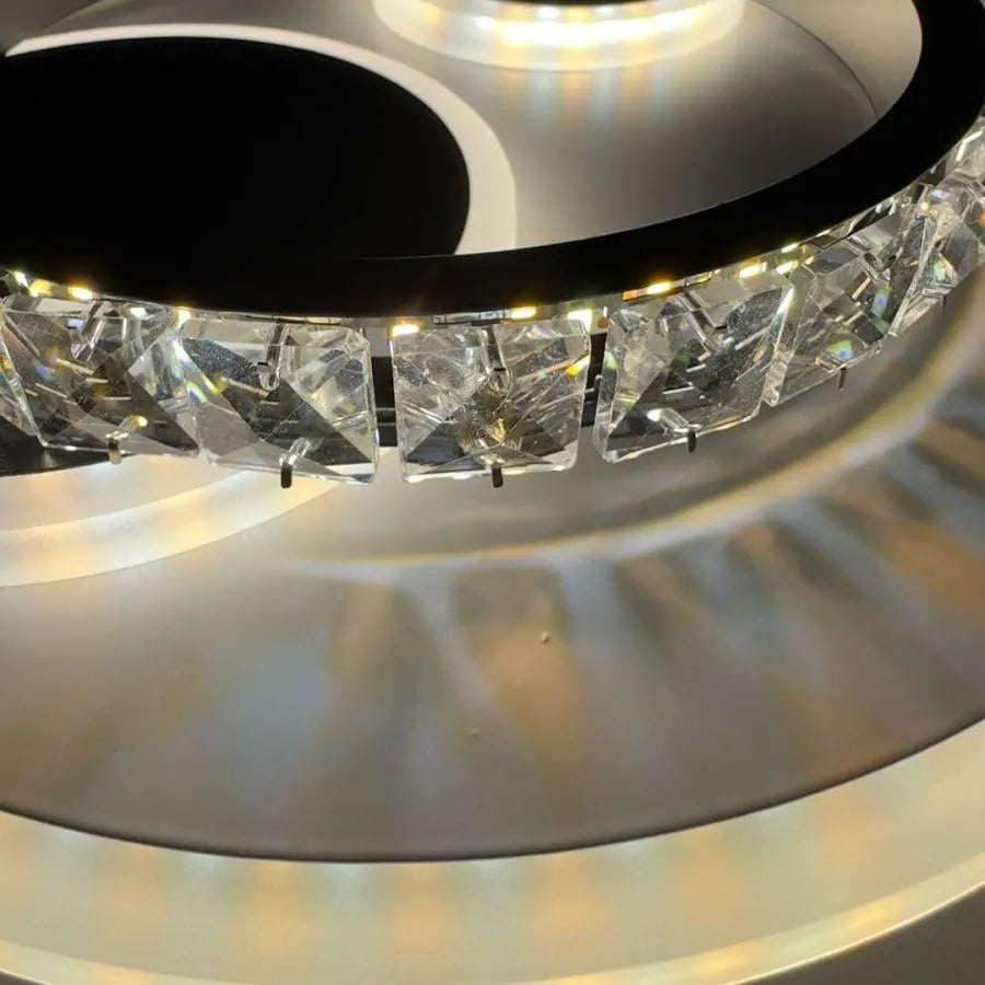 LED LED Crystal, Andrea, 30w černá bílá