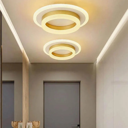 LED LED SOLENA RONDODA ZLATÁ WHITE, průměr 25 cm, 13 W, studené/horké/neutrální světlo