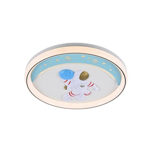 LED LED LED astronaut s dálkovým ovládáním, 120W, akrylovým a kovovým, bílým, červeným a modrým
