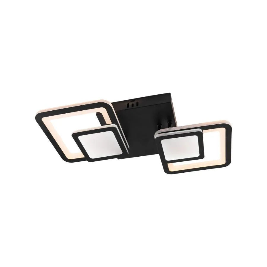 LED LED LED Balans Lup s dálkovým ovládáním, 48W, 2,4 GHz, akrylové, chladné/horké/neutrální světlo, nestabilní, černé