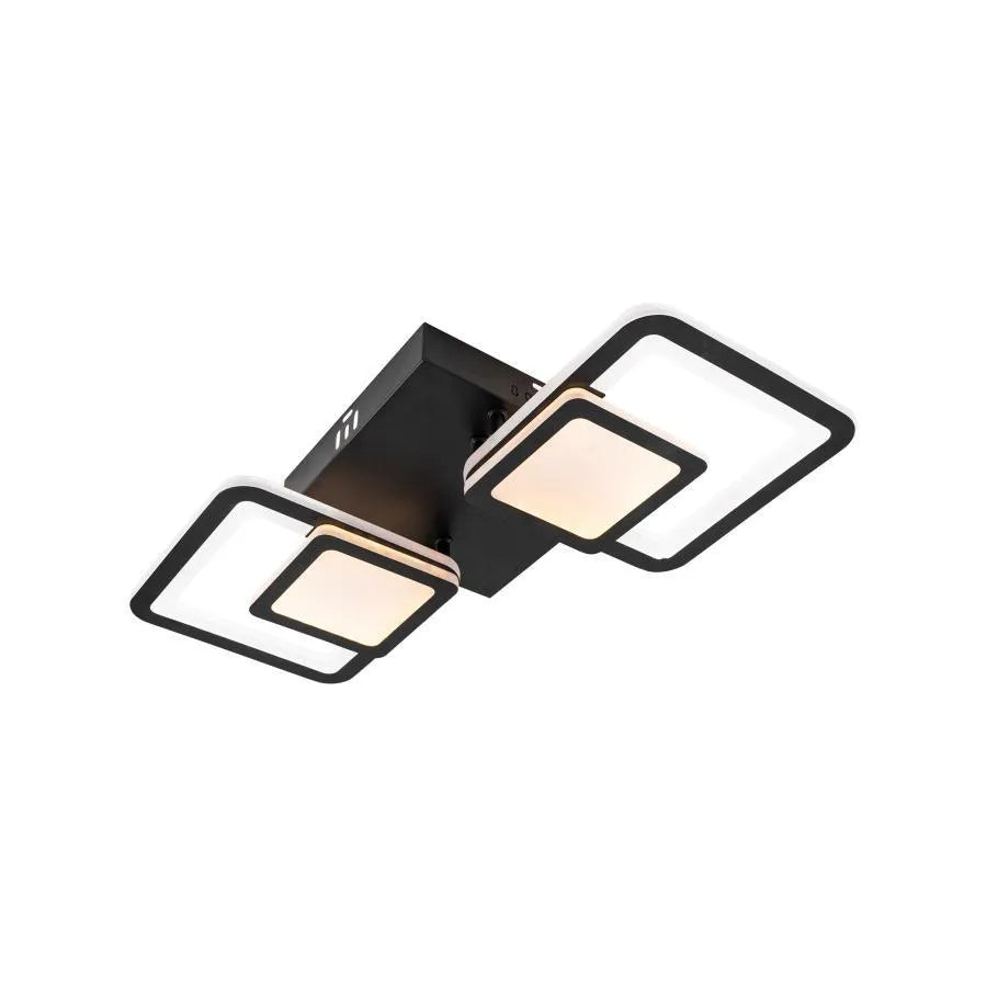 LED LED LED Balans Lup s dálkovým ovládáním, 48W, 2,4 GHz, akrylové, chladné/horké/neutrální světlo, nestabilní, černé