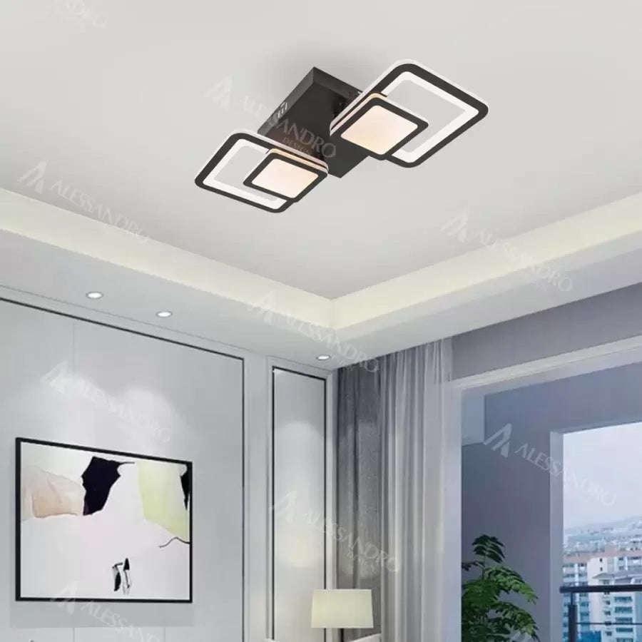 LED LED LED Balans Lup s dálkovým ovládáním, 48W, 2,4 GHz, akrylové, chladné/horké/neutrální světlo, nestabilní, černé