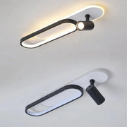 LED LED Berta 43W Cold/Hot/Neutrální nastavitelný akrylový projektor a bílý a bílý kov