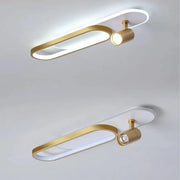 CAMILLA LED CHANDIER, 24W, Akryl a kov, bílý a zlatý