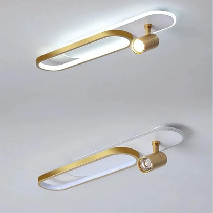 CAMILLA LED CHANDIER, 24W, Akryl a kov, bílý a zlatý