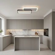 LED lustr s dálkovým ovládáním CAROLINA 50W, 2 Elements, Studené/Teplé/Neutrální světlo, Stmívatelné, Černá