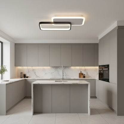 LED lustr s dálkovým ovládáním CAROLINA 50W, 2 Elements, Studené/Teplé/Neutrální světlo, Stmívatelné, Černá