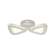 LED LED LED Cleon Chandier s dálkovým ovládáním, 2,4 GHz, 56W, Akryl a Crystal, White