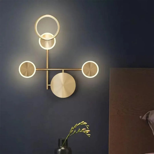 LED nástěnné svítidlo Corycia 25W Gold