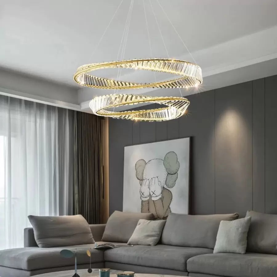 Crystal LED LED LED LED s Cairro 98W Zlatým dálkovým ovládáním