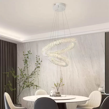 Lulus vedl Cristal Cassian 80W Dimable Průměr 50 cm stříbro
