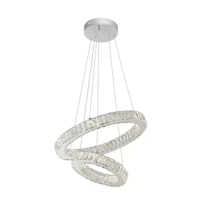 Lulus vedl Cristal Cassian 80W Dimable Průměr 50 cm stříbro