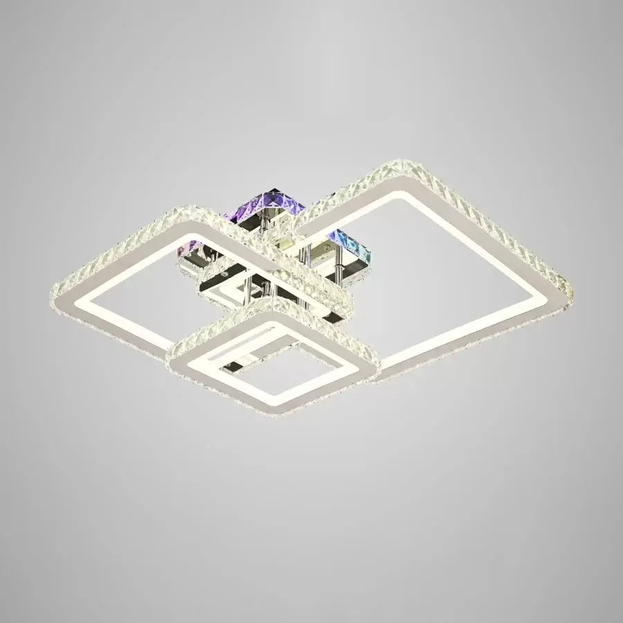 LED LED LED Crystal RGB s dálkovým ovládáním Justin 106W Dimable Silver