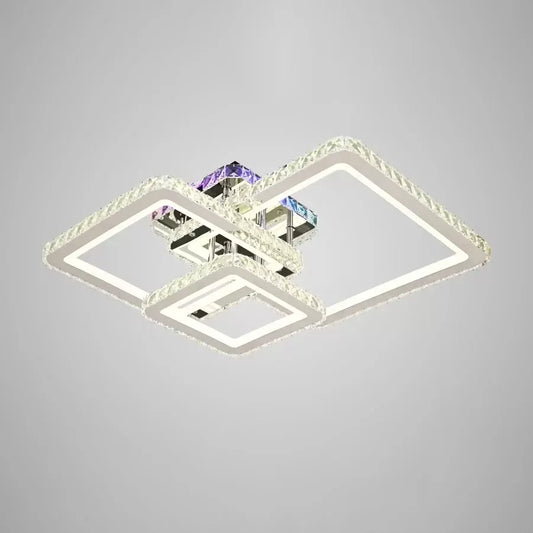 LED LED LED Crystal RGB s dálkovým ovládáním Justin 106W Dimable Silver