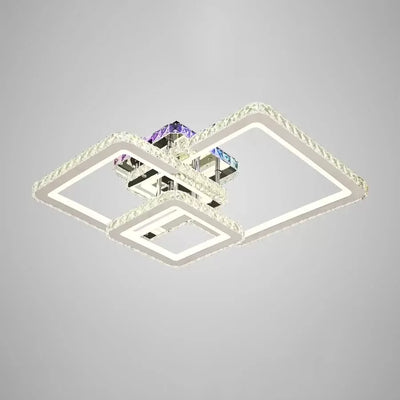 LED LED LED Crystal RGB s dálkovým ovládáním Justin 106W Dimable Silver