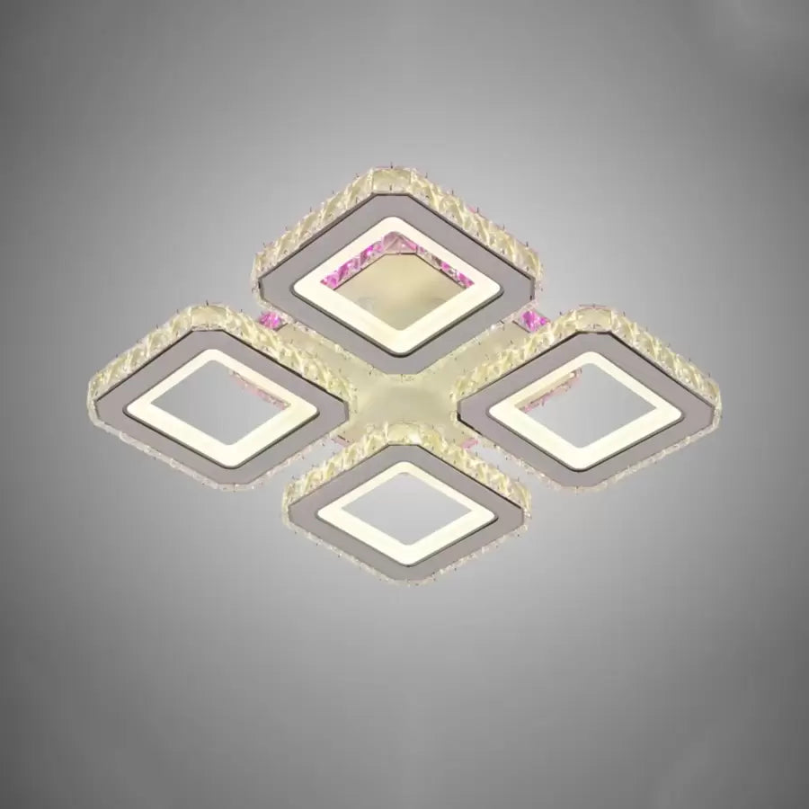 LED LED LED Crystal RGB s Mathilde Remote Control 74W White Daisy