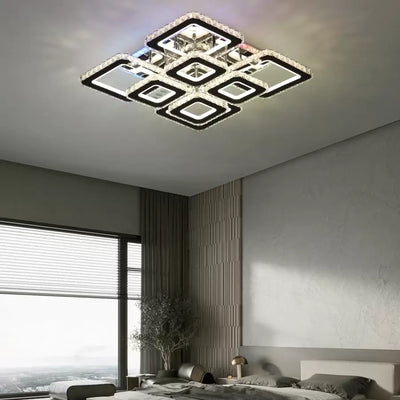 LED LED Quadria Supremo, 5x prvky, RGB 198W, Premium & Nerezová, horké/studené/neutrální světlo