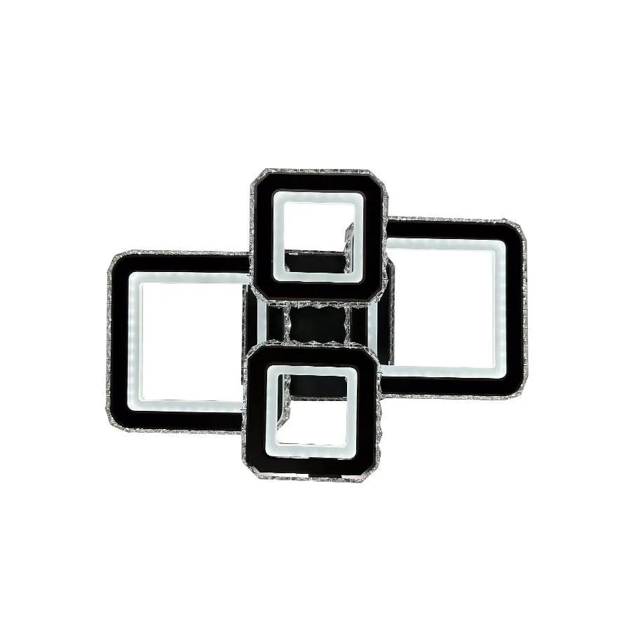 LED LED LED Crystal RGB s Blakely 154W Dimable Black Remote