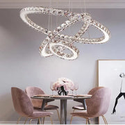 LED LED LUD LUMINIS, 78W, Crystal and Metal, 3 kruhy, dimable, nastavitelná výška, studená/horké/neutrální světlo, luxusní osvětlení
