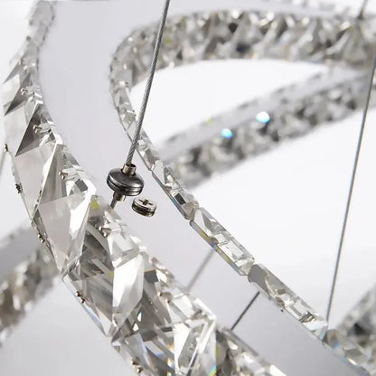 LED LED LED LUMINIS, 58W, Crystal and Metal, Dimable, Nastavitelná výška, chlad/teplé/neutrální světlo, luxusní osvětlení