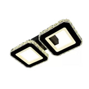 LED CHANDIER s dálkovým ovládáním Quadris, 24W, 2 čtverce, studené/horké/neutrální světlo, nestabilní, černé