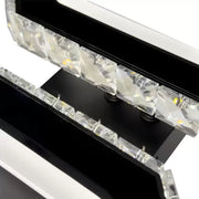LED CHANDIER s dálkovým ovládáním Quadris, 24W, 2 čtverce, studené/horké/neutrální světlo, nestabilní, černé