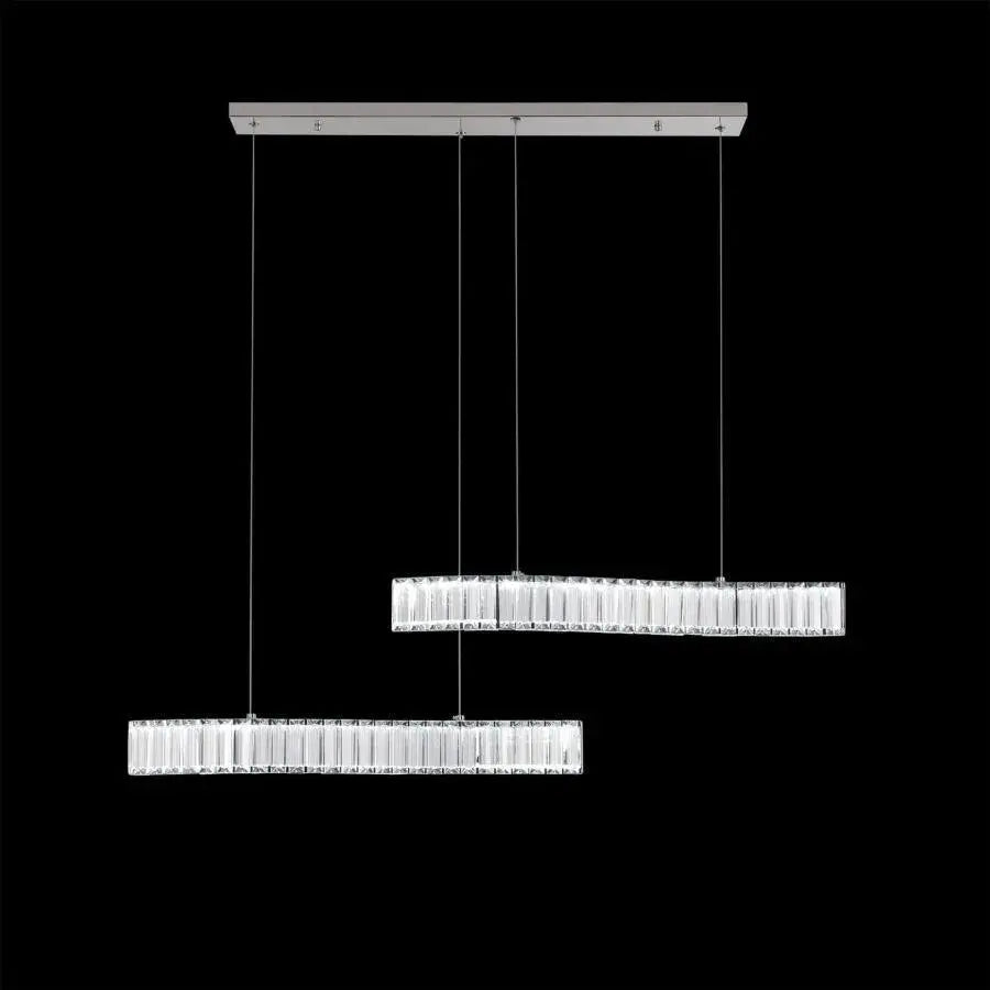 Crystal LED LED s Merve dálkovým ovládáním 24 W Shiny Chrome
