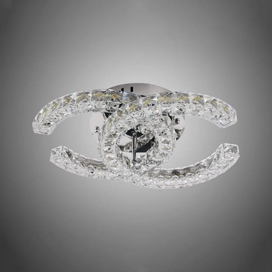Lulus LED Crystal s dálkovým ovládáním Šia 27W Dimable Silver