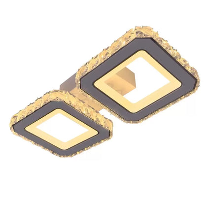 LED CHANDIER s dálkovým ovládáním Quadris, 24W, 2 čtverce, studené/horké/neutrální světlo, nestabilní, bílá