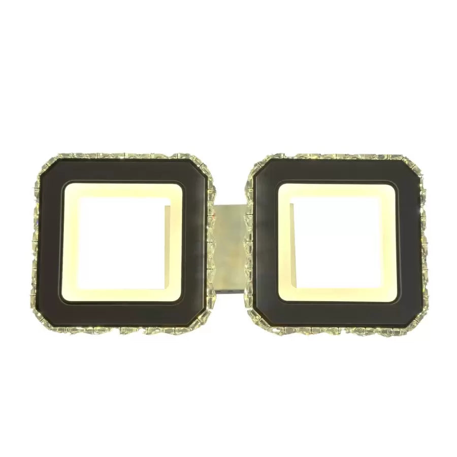 LED CHANDIER s dálkovým ovládáním Quadris, 24W, 2 čtverce, studené/horké/neutrální světlo, nestabilní, bílá