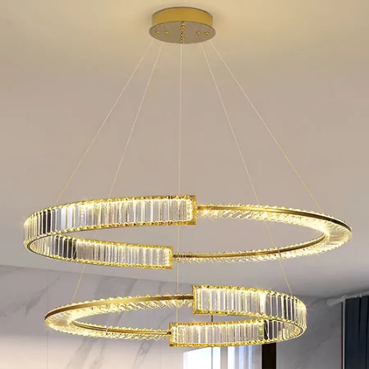 LED LED LED LED Royal Prism, Gold, Metal and Crystal, Dimable, Nastavitelná výška, elegantní design, chlad/teplé/neutrální světlo