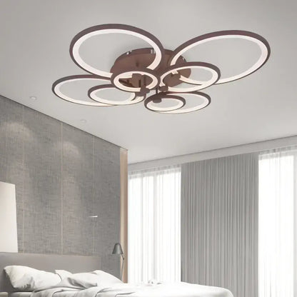 LED LED 200 W Betty Brown - 8 kruhů, nepoznatelné, chladné/horké/neutrální světlo