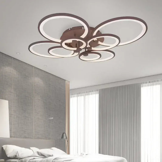 LED LED 200 W Betty Brown - 8 kruhů, nepoznatelné, chladné/horké/neutrální světlo