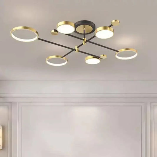 LED chtíč se skupinami dálkového ovládání, 110 W, nestabilní, černá se zlatem