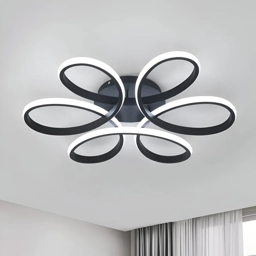 LED LED LED vektoru Helix, 108W, kovové, černé, dálkové ovládání, studené/horké/neutrální světlo