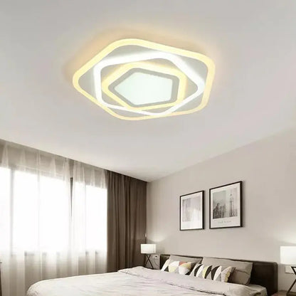 LED LUD s dálkovým ovládáním Pentagonu, 59 W, studené/horké/neutrální světlo, bílá