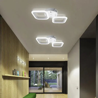 LED LED Erika, 11W, 2 čtverce, neutrální světlo, bílá