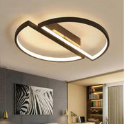 LED LED vektor Arcus, polokvění, 35W, kovový, oddíl, studené/horké/neutrální světlo, černé, minimální design
