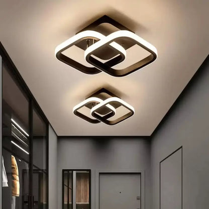 LED LED Vertex matice překrývající kosočtverce, 44W, 2 kosočtverce, studené/horké/neutrální světlo, černá