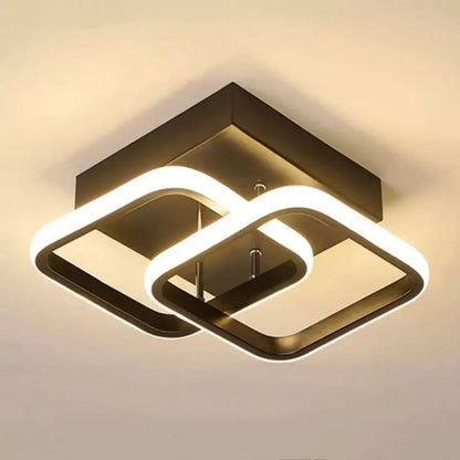 LED LED Vertex matice překrývající kosočtverce, 44W, 2 kosočtverce, studené/horké/neutrální světlo, černá
