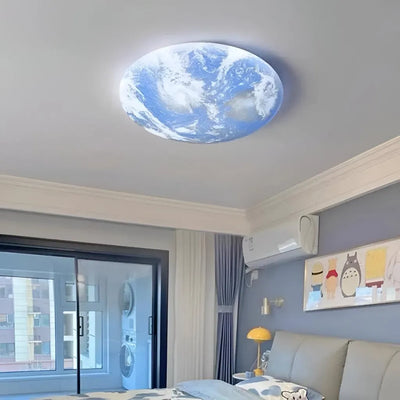 LED LED LULUS, 3000/4000/6000K, 32W, modrá, průměr 35 cm