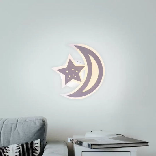 LED lustr ELLY 36W, měsíc a hvězda, studené/teplé/neutrální světlo, hnědý LED lustr Výchozí název Alessandro Design