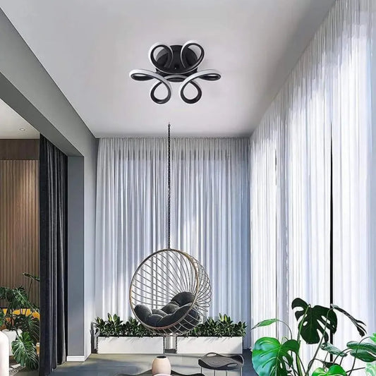 LED LED Vertex Helix, 44W, vlnité, chladné/horké/neutrální světlo, černá