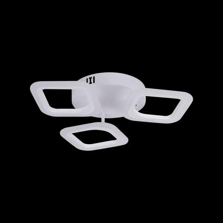LED LED Erika, 24W, 3 čtverce, neutrální světlo, bílá