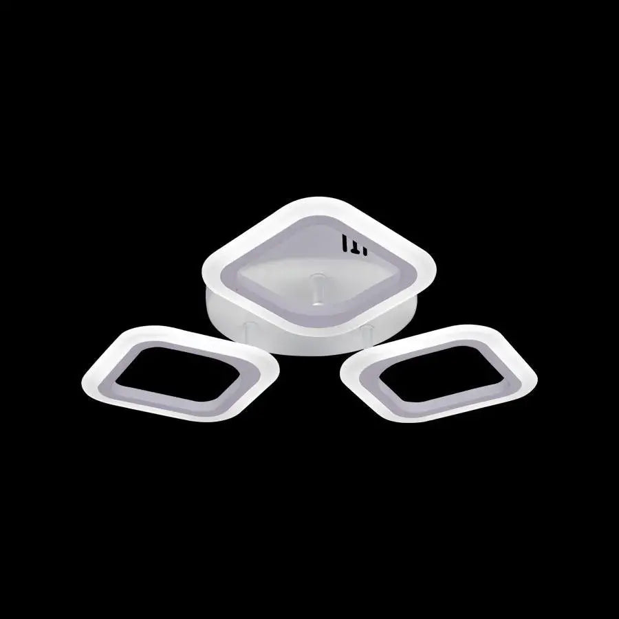 LED LED Erika, 24W, 3 čtverce, neutrální světlo, bílá