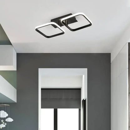 LED LED Vertex Grid Parallel, 16W, 2 čtverce studené/horké/neutrální světlo, černá