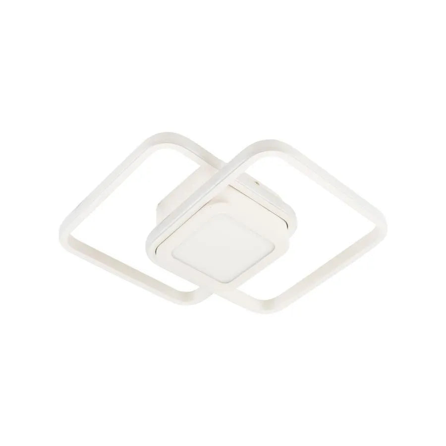 LED LED DUOFORM, 36W, geometrický design, zaoblený čtverec, bílý, horké/studené/neutrální světlo