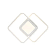 LED LED DUOFORM, 36W, geometrický design, zaoblený čtverec, bílý, horké/studené/neutrální světlo