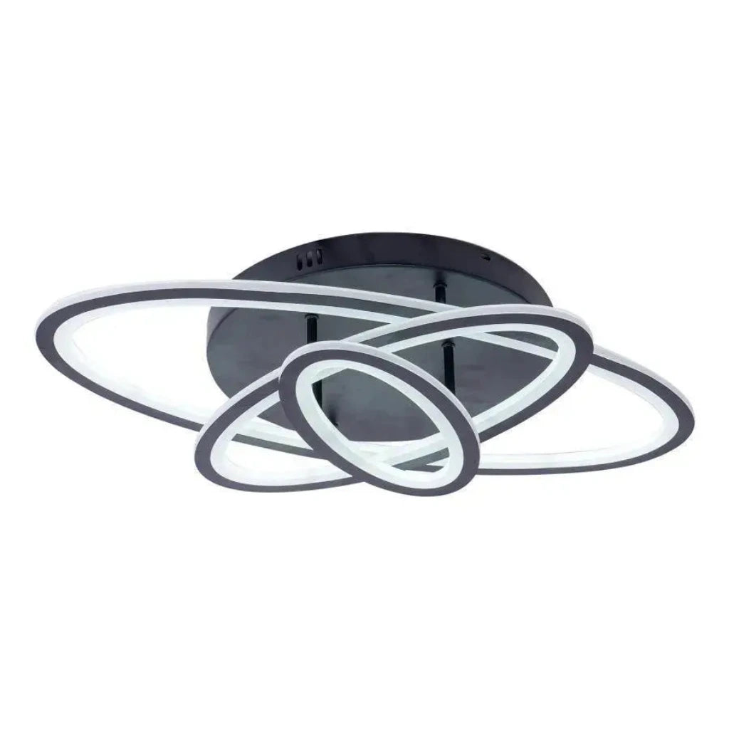 LED CHANDIER S GENTIAN DLEAMING CONTROL, 75W, 3 elipsy, studené/horké/neutrální světlo, nestabilní, černé